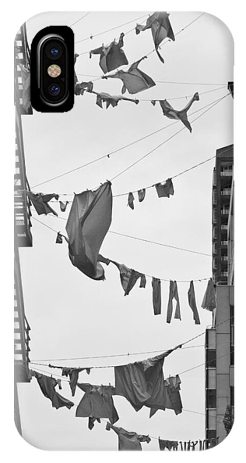 Hanging Laundry iPhone X Case featuring the photograph Dirty Laundry by Scott Campbell