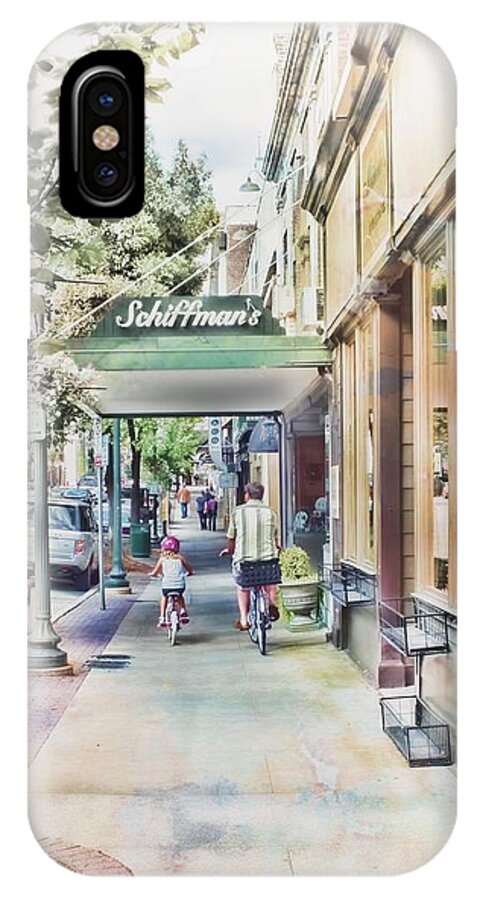 Father And Daughter iPhone X Case featuring the photograph Downtown Sunday by Melissa Bittinger