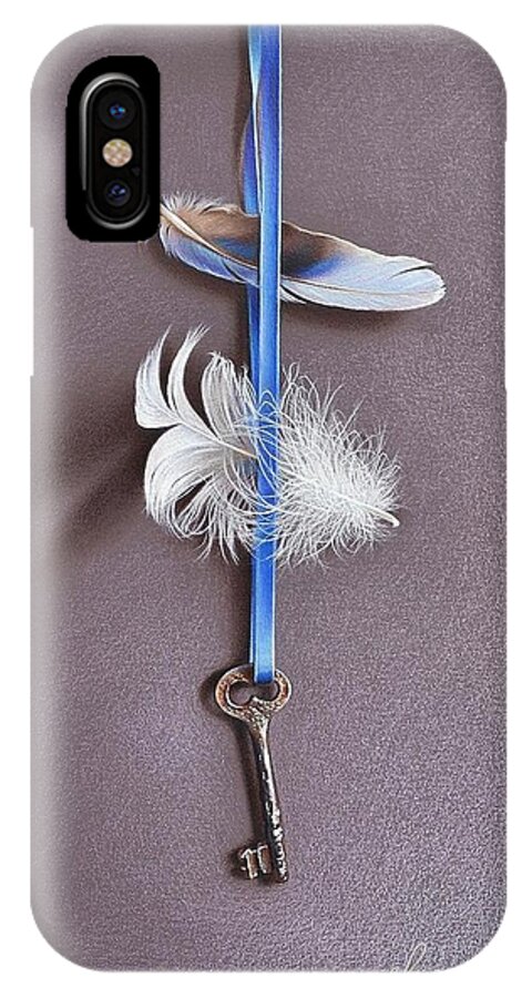 Still Life iPhone X Case featuring the drawing Dream locker by Elena Kolotusha