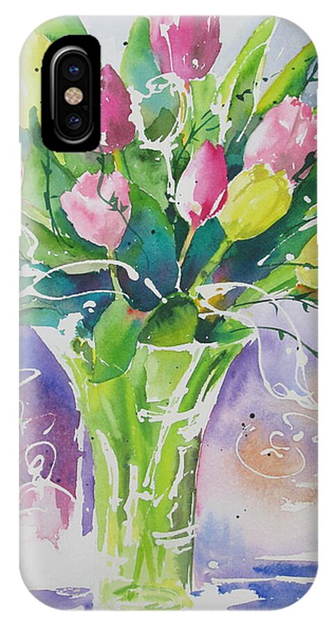 Watercolour iPhone X Case featuring the painting Dutch Treat by John Nussbaum