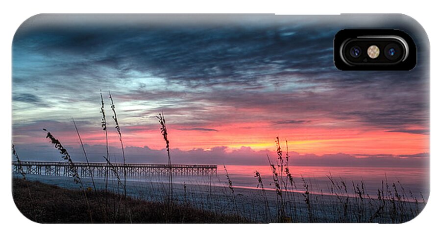 Sullivan's Island iPhone X Case featuring the photograph Early at the Beach by Walt Baker