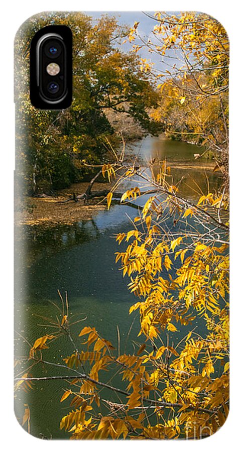 Nature iPhone X Case featuring the photograph Early Fall On the Navasota by Robert Frederick