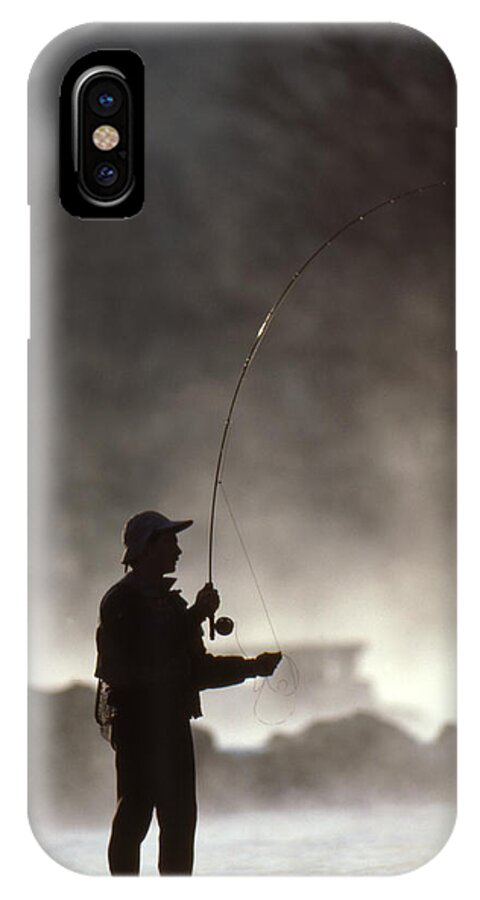 Fly Fishing iPhone X Case featuring the photograph Early Morning Pursuit by Greg Kopriva