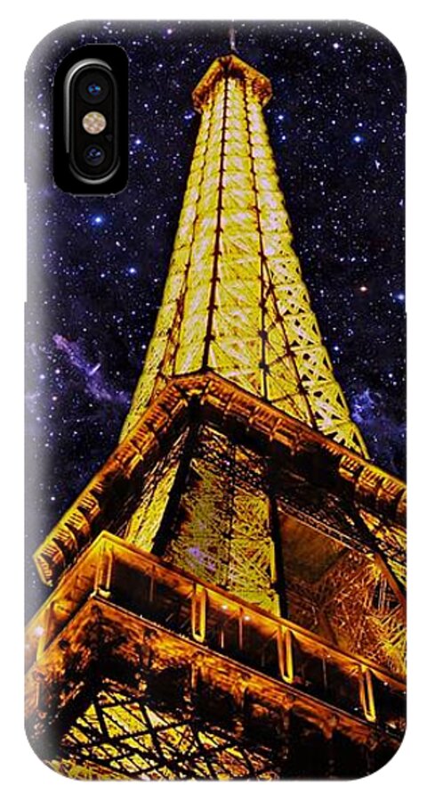 Eiffel Tower iPhone X Case featuring the photograph Eiffel Tower Photographic Art by David Dehner