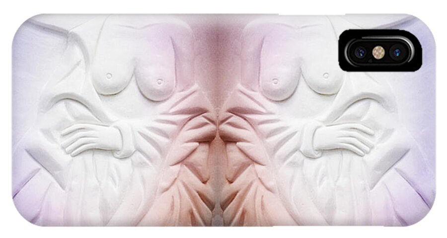 Bathingbeauty iPhone X Case featuring the digital art The Bathing Beauties by Xueyin Chen