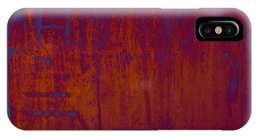 Abstract iPhone X Case featuring the digital art Embers by Ken Walker