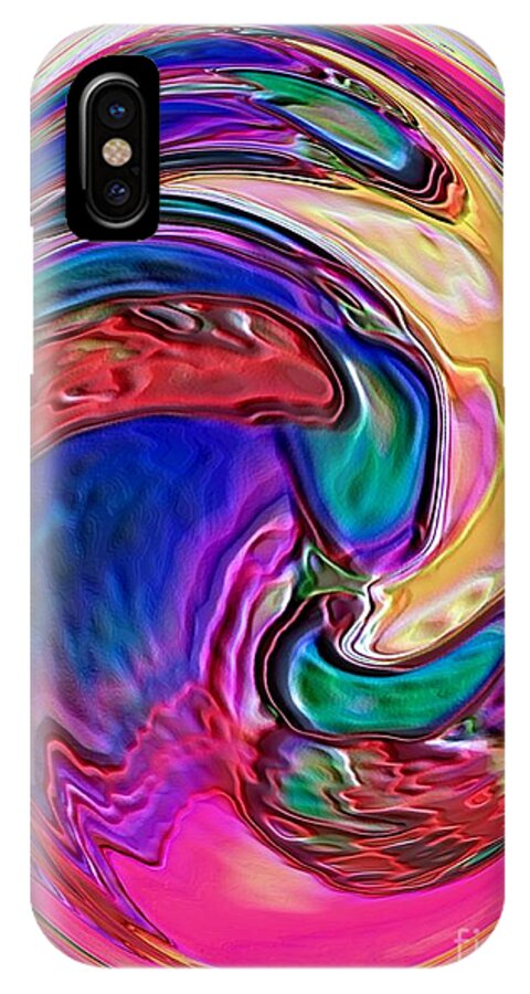 Abstract iPhone X Case featuring the photograph Emergence - Digital Art by Robyn King