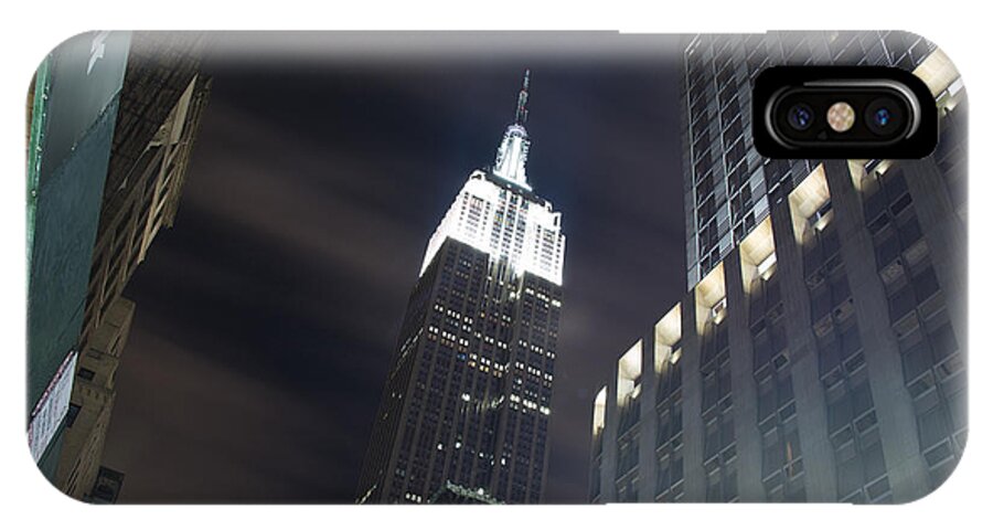 Empire State Building iPhone X Case featuring the photograph Empire Night by Theodore Jones