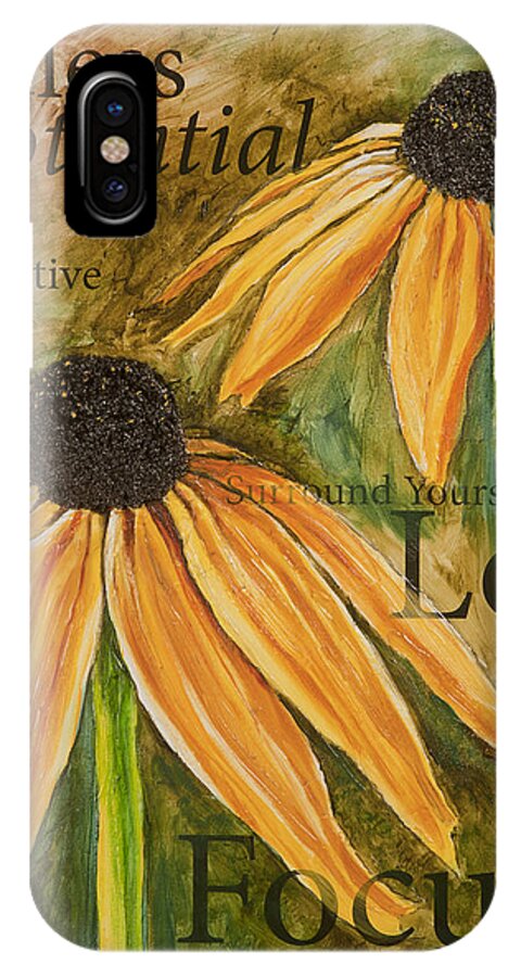 Endless Potential iPhone X Case featuring the painting Endless Potential by Lisa Jaworski