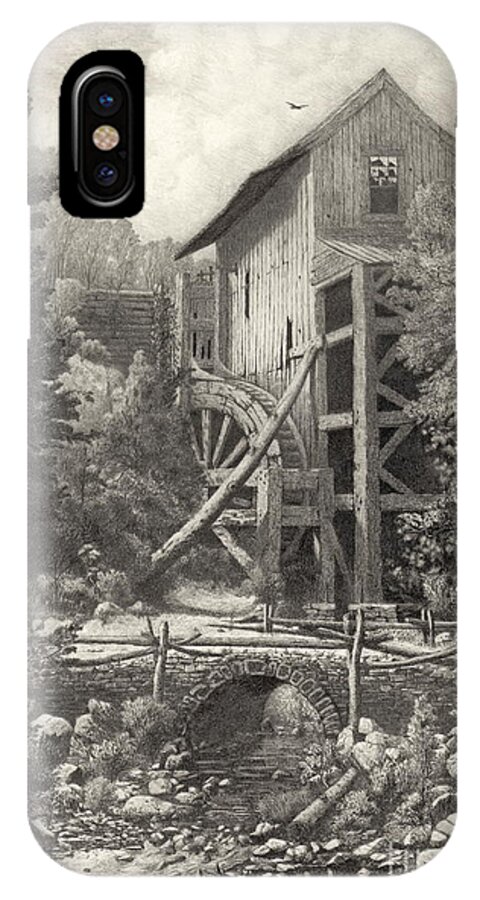 Ensinore Mill 1887 iPhone X Case featuring the photograph Ensinore Mill 1887 by Padre Art