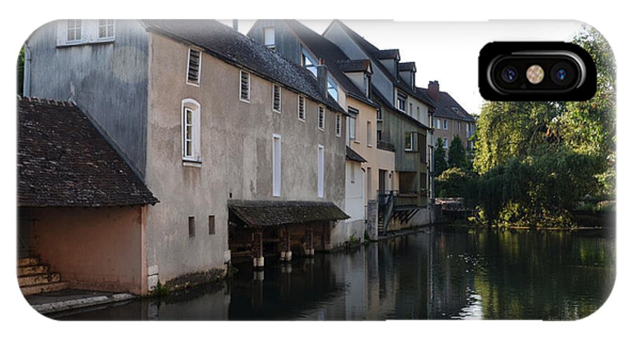 Chartres iPhone X Case featuring the photograph Eure river and old fulling mills in Chartres by RicardMN Photography