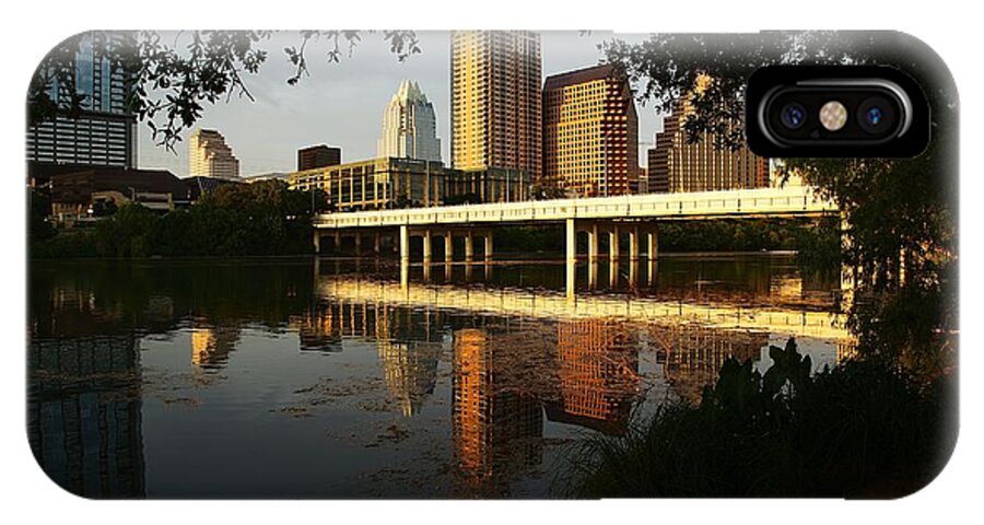 Austin iPhone X Case featuring the photograph Evening Along the River by Dave Files