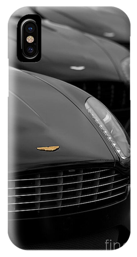 Aston Martin iPhone X Case featuring the photograph Exotic Lineup by Dennis Hedberg