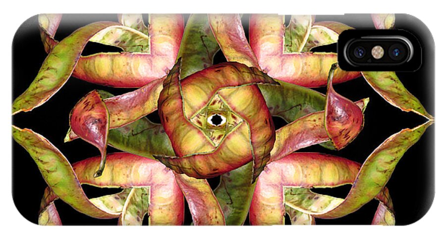 Mandala iPhone X Case featuring the photograph Eye of Locust by Karen Jordan Allen