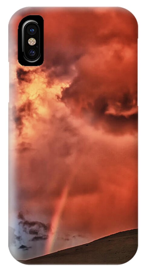 Strange iPhone X Case featuring the photograph Eye of the Storm by Beth Sargent