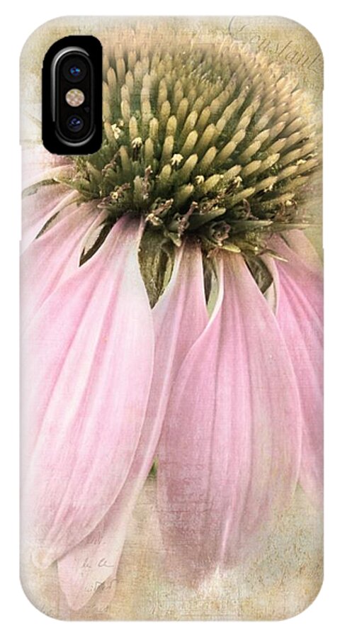 Coneflower iPhone X Case featuring the photograph Faded Coneflower by Melissa Bittinger