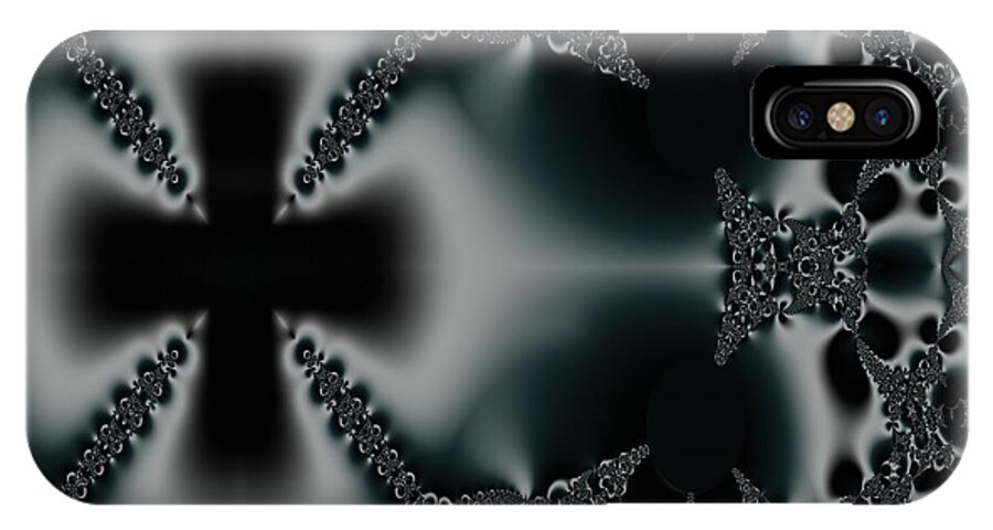 Fractal iPhone X Case featuring the digital art Faith I by Inna Arbo