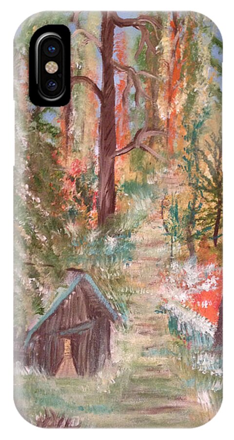 Fall iPhone X Case featuring the painting Fall Day by Suzanne Surber