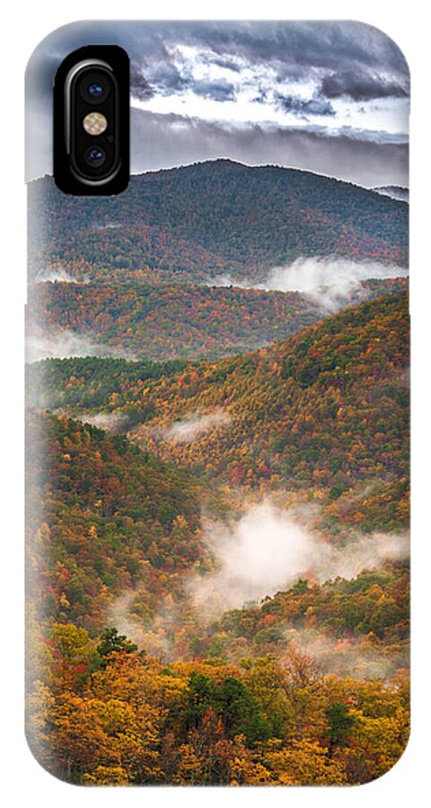 Asheville iPhone X Case featuring the photograph Fall Ridges by Joye Ardyn Durham