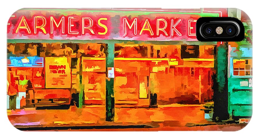 Farmers Market iPhone X Case featuring the photograph Farmers Market by CarolLMiller Photography