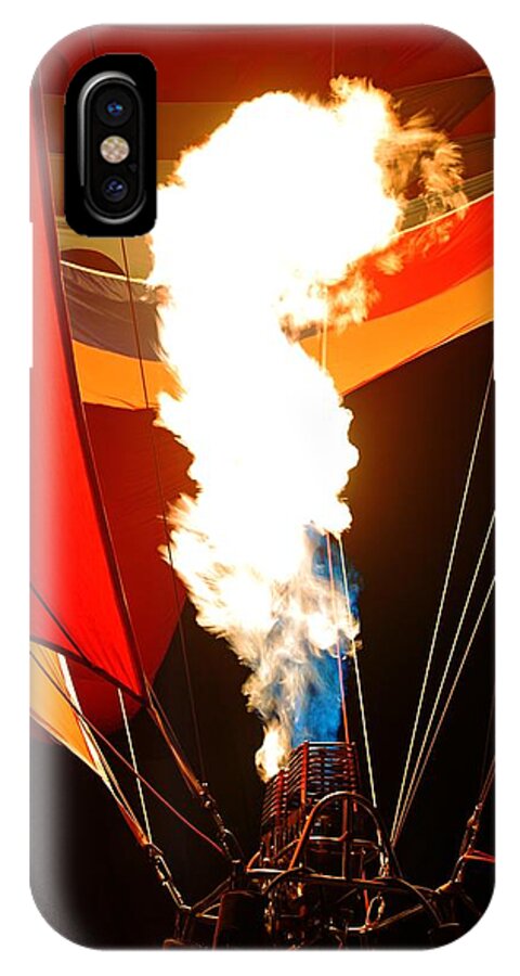 Albuquerque iPhone X Case featuring the photograph Fire Up The Night by Daniel Woodrum