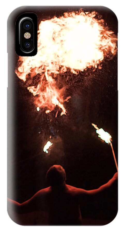 Fire iPhone X Case featuring the photograph Firespitter by Rick Starbuck