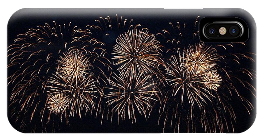 Fireworks iPhone X Case featuring the photograph Fireworks by Gerry Bates