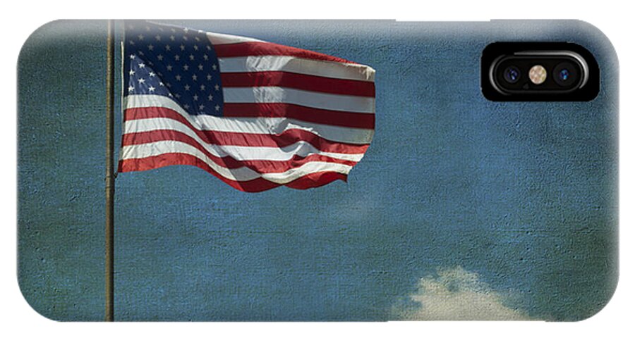 Lag Still Standing iPhone X Case featuring the photograph Flag - Still Standing Proud - Luther Fine Art by Luther Fine Art