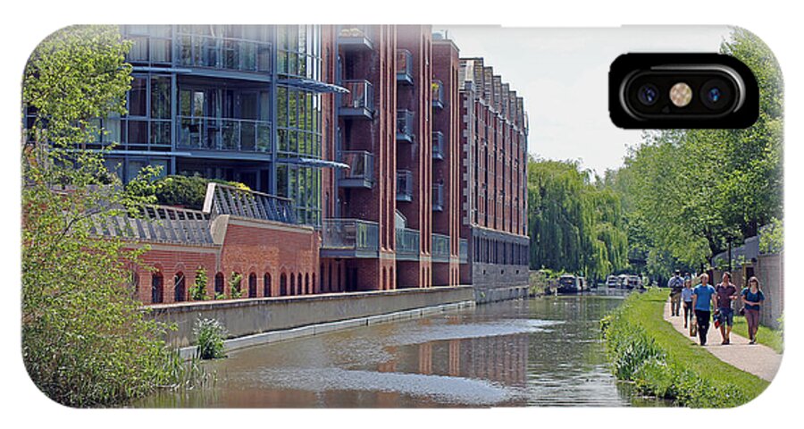 Oxford Canal iPhone X Case featuring the photograph Flats overlooking the Oxford Canal by Tony Murtagh