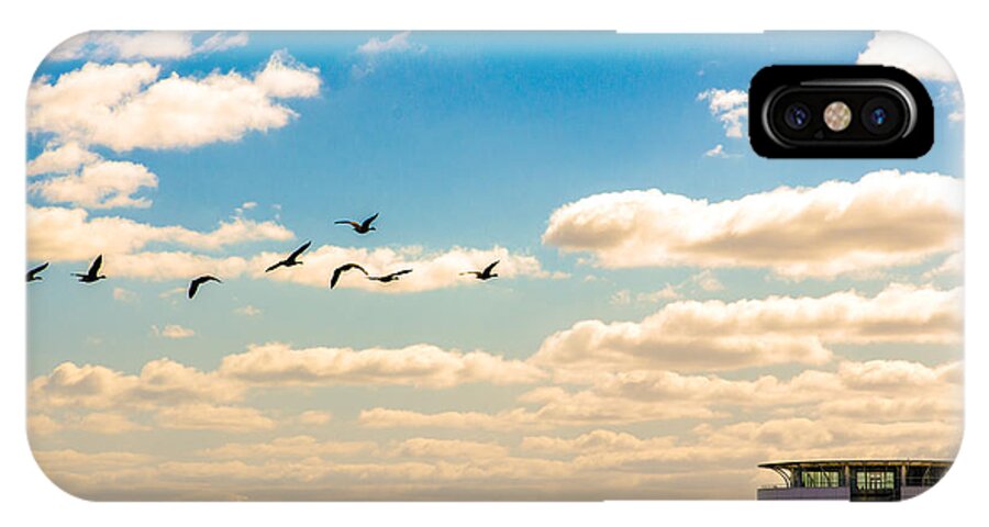 Milwaukee iPhone X Case featuring the photograph Flying To Discovery by Wild Fotos