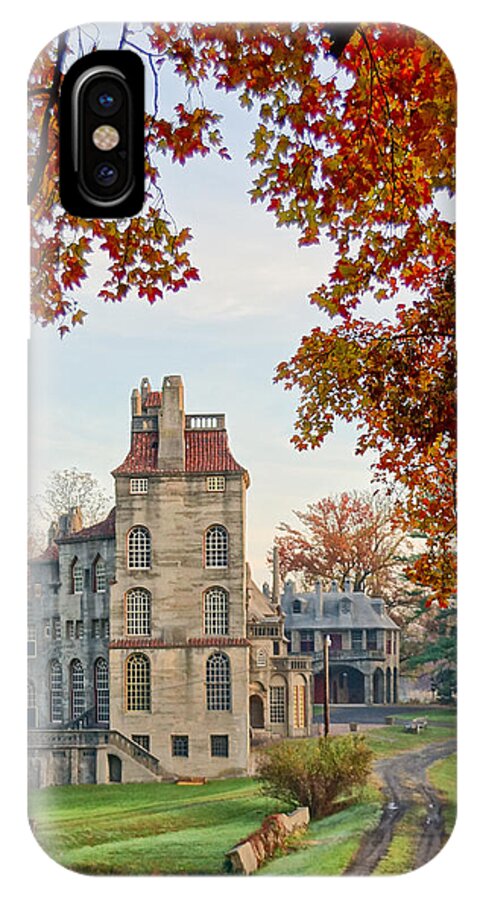 Autumn iPhone X Case featuring the photograph Fonthill Castle in the Fall by Jack Nevitt