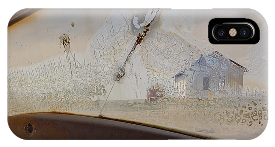 Antique Car iPhone X Case featuring the photograph Forsaken by Angela Moyer