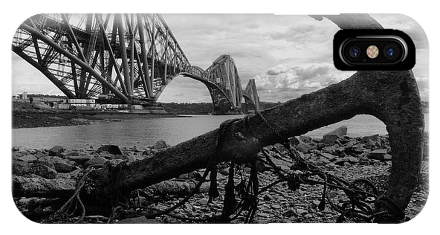  Bridge iPhone X Case featuring the photograph Forth Bridge Anchor by Jeremy Voisey