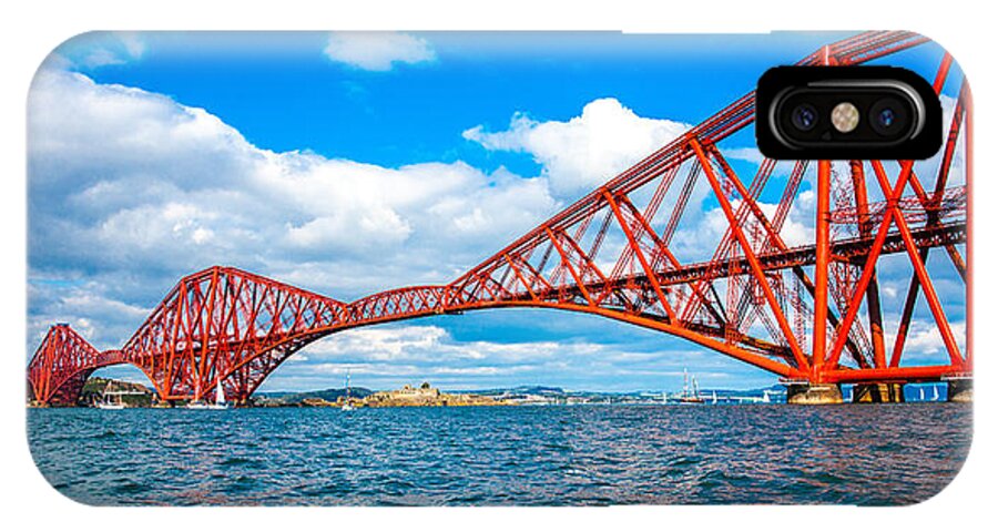 Bridge iPhone X Case featuring the photograph Forth Rail Bridge by Max Blinkhorn