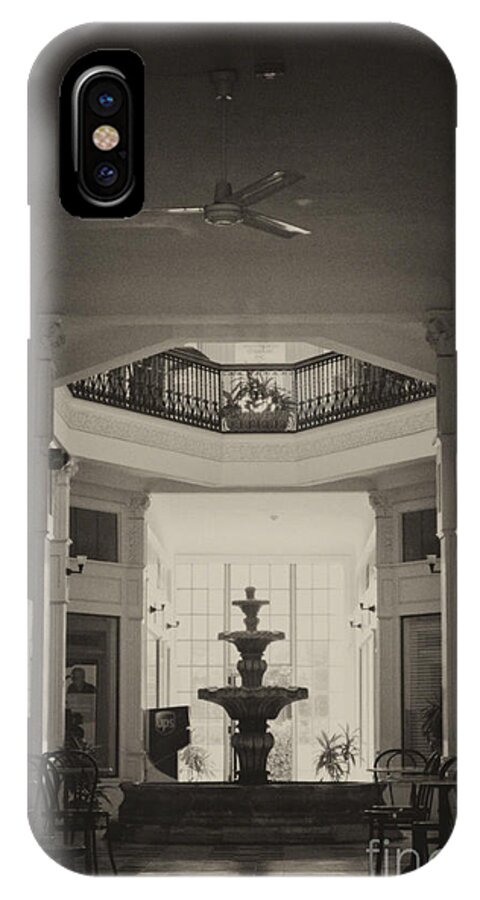 Ghostly iPhone X Case featuring the photograph Fountain in the Light by Donna Greene