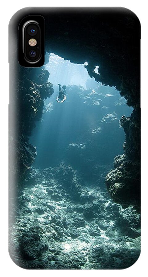 Human iPhone X Case featuring the photograph Freediver by Ethan Daniels
