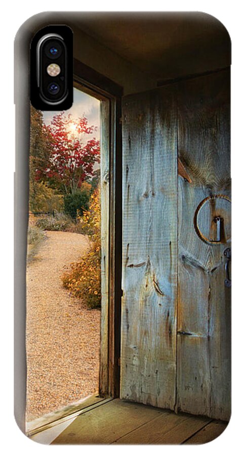 Door iPhone X Case featuring the photograph Fresh Air by Robin-Lee Vieira