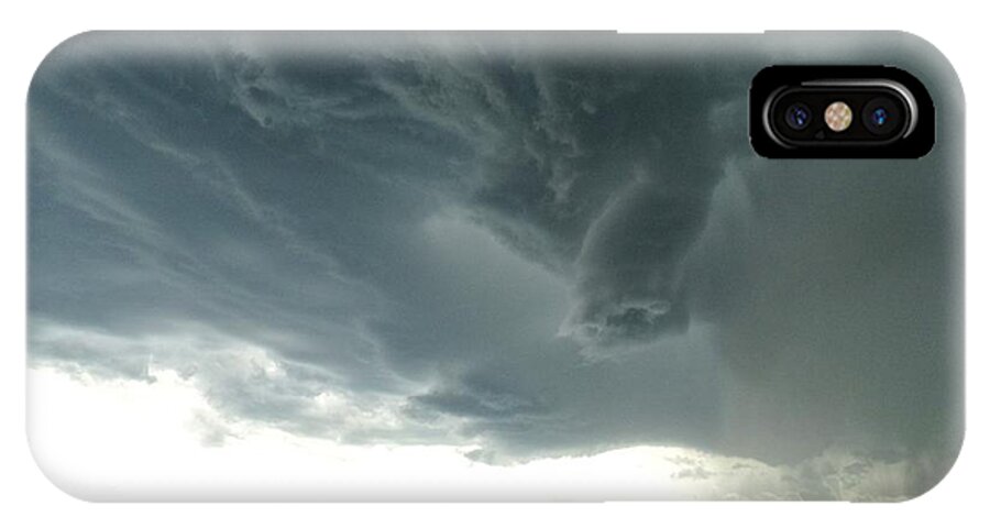 Tornado iPhone X Case featuring the photograph Funnel Cloud by Fiskr Larsen