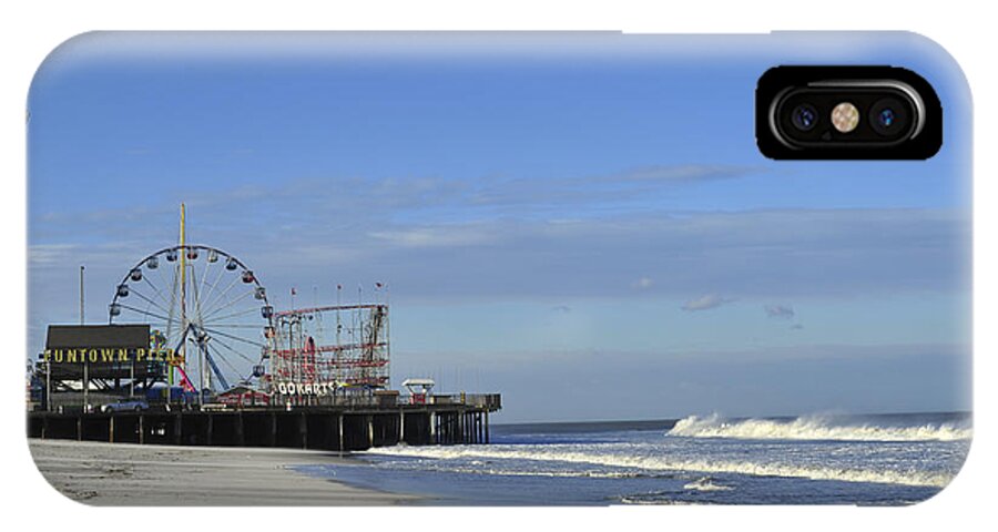 Funtown Pier iPhone X Case featuring the photograph Funtown Pier Seaside Heights NJ Jersey Shore by Terry DeLuco