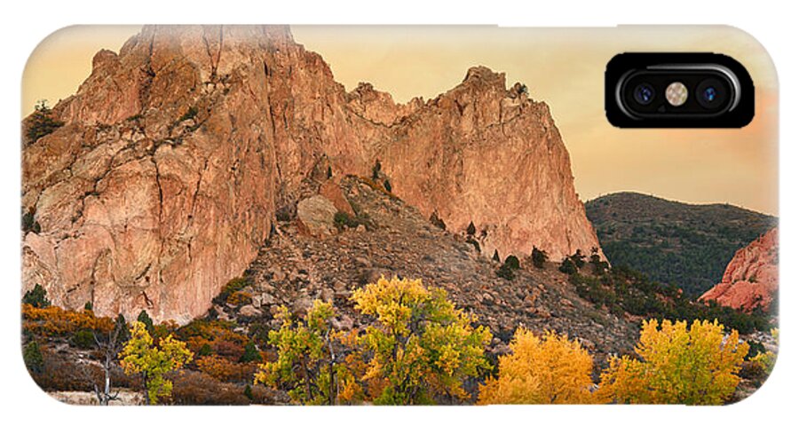 Garden Of The Gods iPhone X Case featuring the photograph Golden October by Tim Reaves