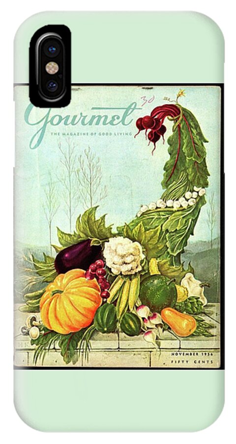 Gourmet Cover Illustration Of A Cornucopia iPhone X Case