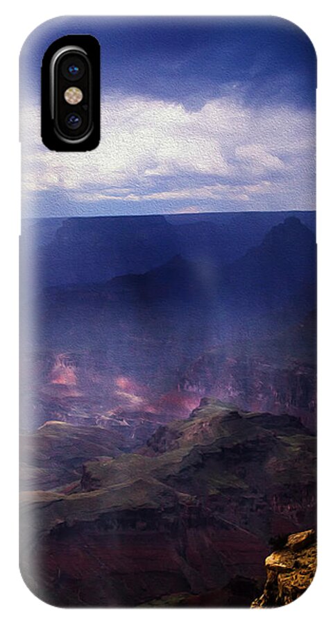 Oil Paint iPhone X Case featuring the photograph Grand Canyon Oil by James Bethanis