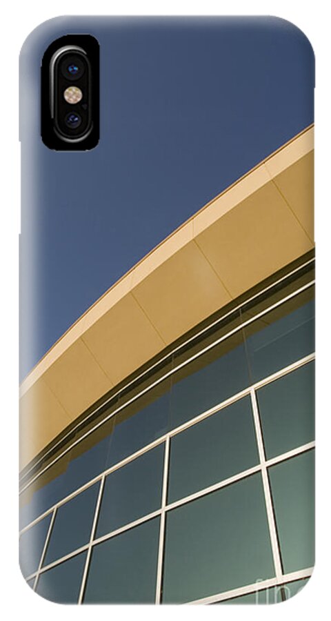Abstract iPhone X Case featuring the photograph Graphic Architecture by Gord Horne