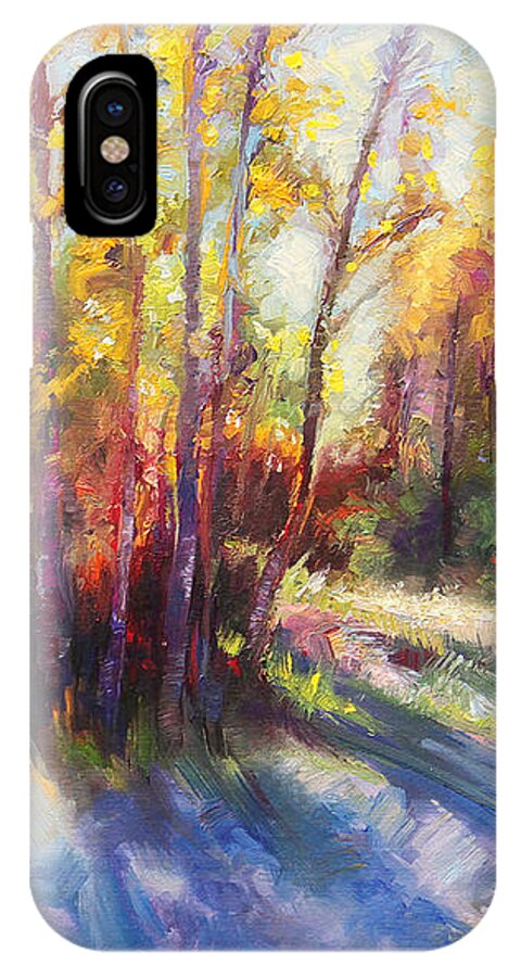 Alaska iPhone X Case featuring the painting Growth by Talya Johnson
