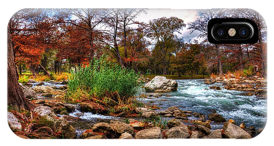 Guadalupe River iPhone X Case featuring the photograph Guadalupe in the Fall by Savannah Gibbs