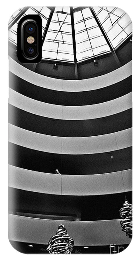 Guggenheim iPhone X Case featuring the photograph Guggenheim Museum - NYC by Carlos Alkmin