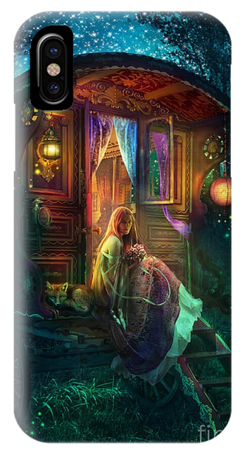 Gypsy iPhone X Case featuring the photograph Gypsy Firefly by MGL Meiklejohn Graphics Licensing