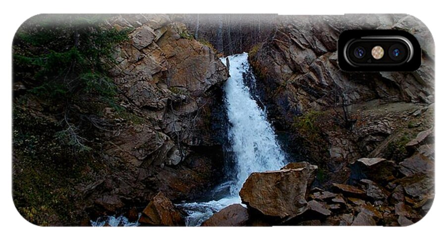 Waterfall iPhone X Case featuring the photograph Hardy Falls Peachland BC by Guy Hoffman