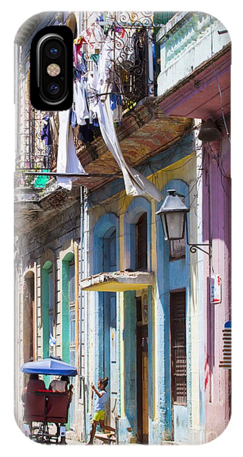 Havana iPhone X Case featuring the photograph Havana Street Colour by Chris Dutton