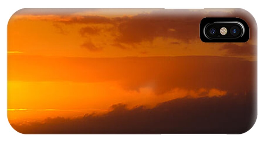 Hawaii iPhone X Case featuring the photograph Hawaiian Sunset by Anthony Michael Bonafede